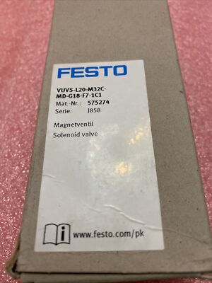 Festo VUVS-L20-M32C-MD-G18-F7-1C1 Solenoid Valve 575274