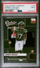2022 Panini Clearly Donruss Garrett Wilson /49 The Rookies Red PSA 9 pop 2