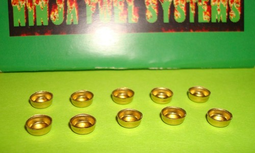 HOLLEY BLOQUE DE MEDICIÓN 1/4 TAZA ENCHUFE PAQUETE DE 10 2300 4150 4500 .261 o .106 espesor - Imagen 2 de 3