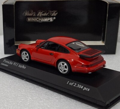 Porsche 911 964 Turbo India Red 1990 1:43 Minichamps 430069104