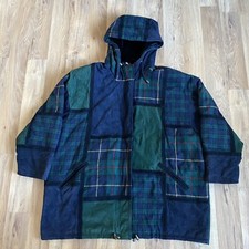 Vintage Venezia Leathers Suede Green Hooded Coat Size 18/20