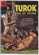 Turok Son of Stone #17, Dell Comics 1959 ¡En muy buen estado 4,0 pigmeos prehistóricos!