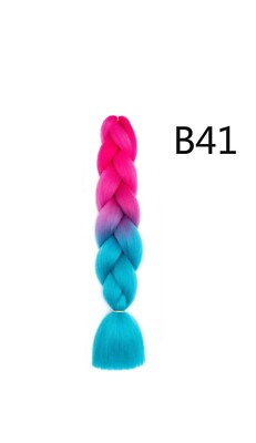 24'' Braiding Ombre Rainbow Jumbo Braids Haarverlängerungen Synthetik Farbe 100g ABC