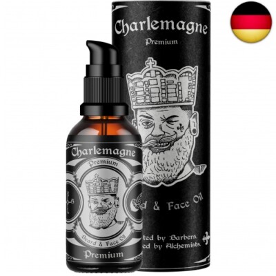 Charlemagne Bartöl - Vegan Bartöl Limette Minze Duft - Bart Öl Made in Germany B