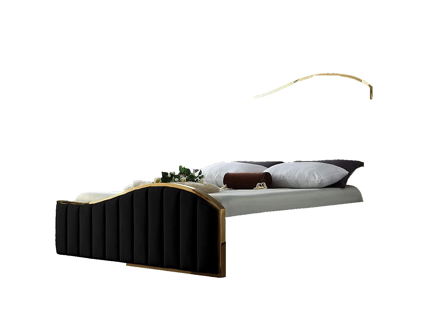 Solid Wood Black Bedroom Furniture Sets