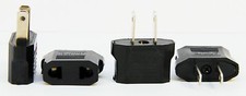 4 X 220V to 110V Travel Flat Plug Charger Adapter For Use in USA CHINA JAPAN