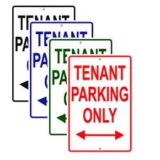 Tenant Parking Only Apartment Home Wall Art Décor Novelty Aluminum Metal Sign