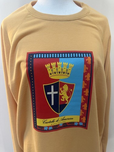 Castello Di Amorosa italienisches Napa Valley Weingut Wein Gold Rundhalsausschnitt Sweatshirt XL - Bild 2 von 4