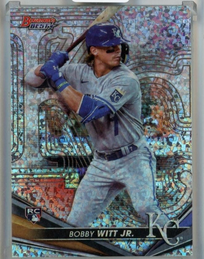 2022 Topps Bowman’s Best Bobby Witt Jr. Mini-Diamond Refractors #13 RC /299