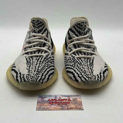 Size 9 - adidas Yeezy Boost 350 V2 Low Zebra White Black