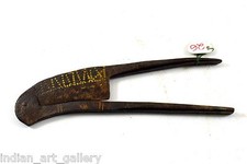 Raro Antico Bella Design Color Oro Intarsio Lavoro Betel Dado Taglierina. i12-9