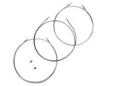 3/16" Stainless Brake Lines w/ Flared Ends, Fittings & Unions 72" Long 3pack