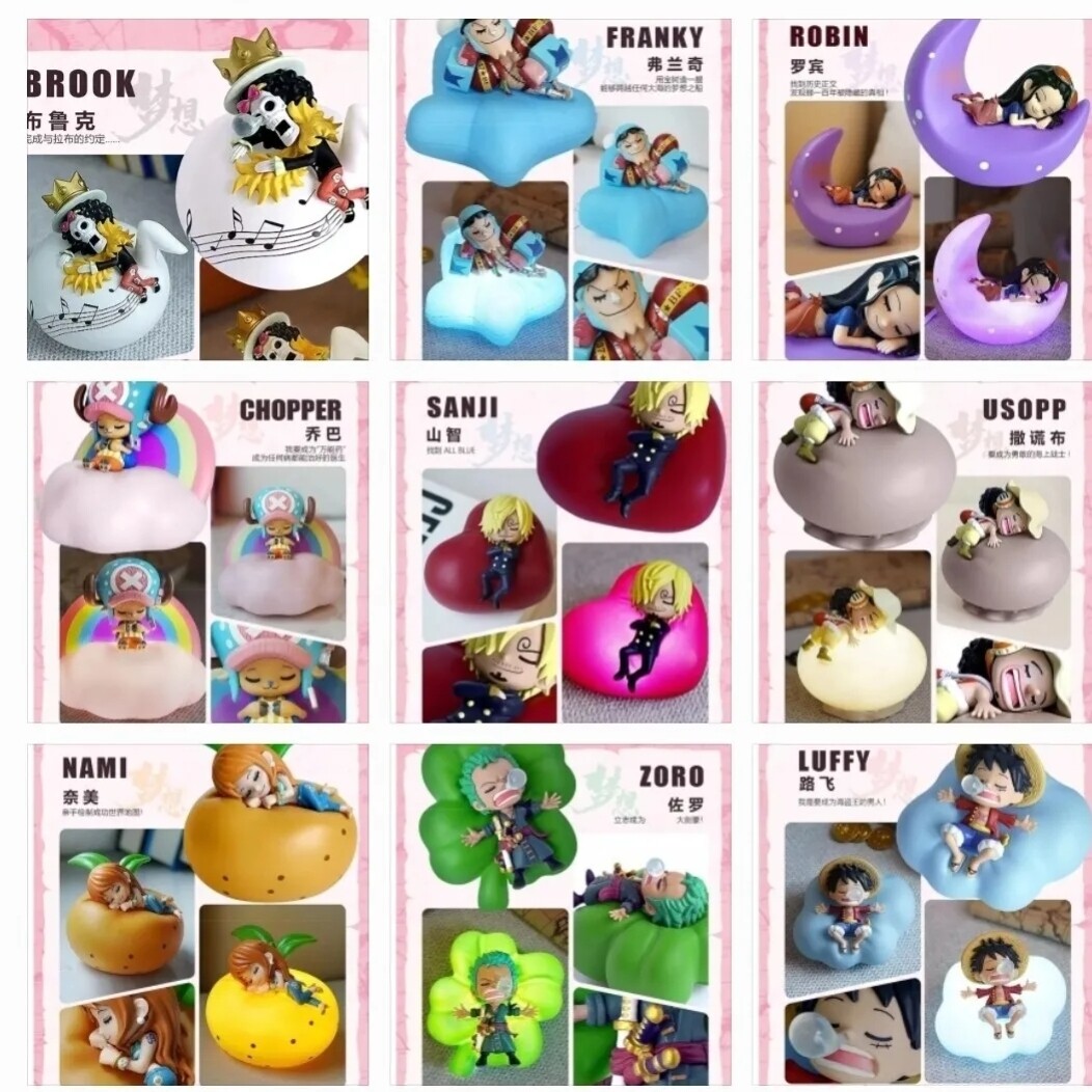 One Piece Sweet Dreams Luffy Zoro Robin Nami Brook Choopper Sanji 
