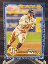 2024 TOPPS SERIES 1 #52 Yandy Diaz TEAM LOGO BORDER Tampa Bay Rays