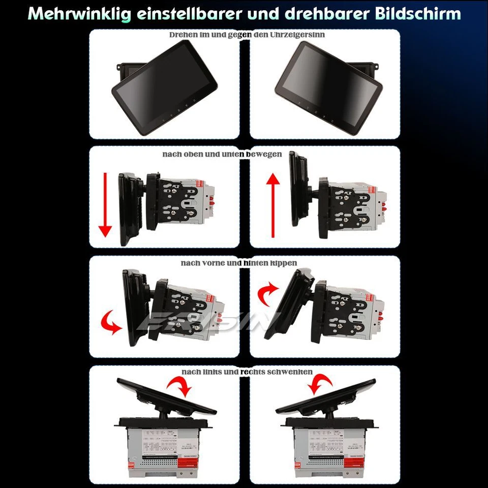 10,1" Android 14 Autoradio Navi Für VW Passat B6 Golf 5/6 Tiguan Jetta Skoda OPS - Bild 4 von 4