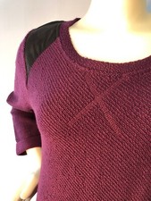 Soft Surroundings Sz L purple sweater dress Bin-X