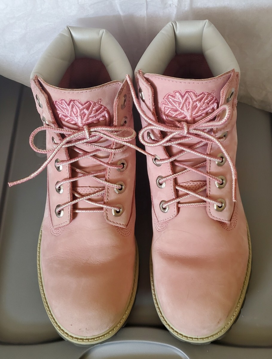 Women's Timberland pink Genuine Leather Upper Ankle Boots sz Classic  22900M