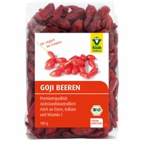 Raab Bio Goji Beeren 100G, Ungeschwefelt, Ohne ZusäTze, Wolfsbeere
