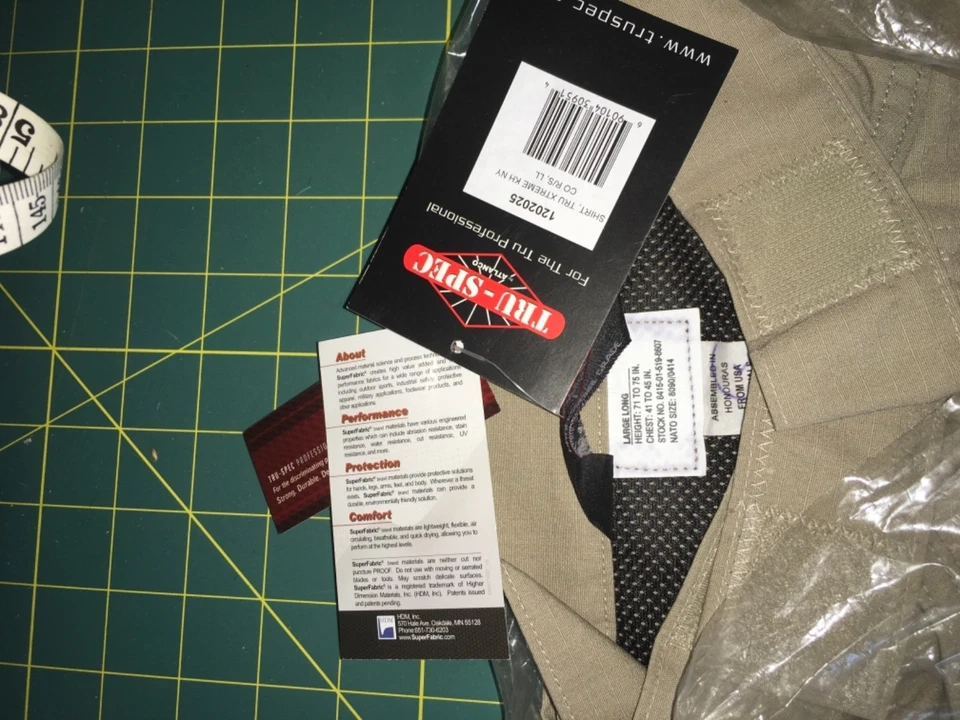 Khaki SHIRT, TRU XTREME NYCO R/S, Large Long - Image 3 of 4