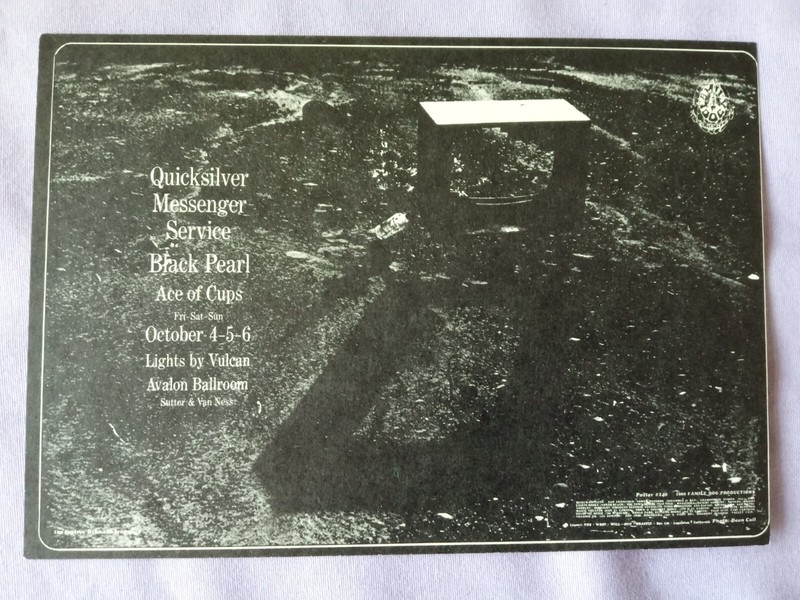 Avalon Ballroom Vintage Postcard Quicksilver Messenger Service Black Pearl 