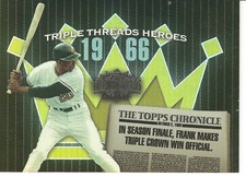 2006 TRIPLE THREADS FRANK ROBINSON HEROES BASEBALL CARD    TTH66