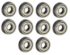 10 Pack FR4-ZZ Flanged Shielded Radial Ball Bearing 1/4 ID X 5/8 OD X 0.196" W