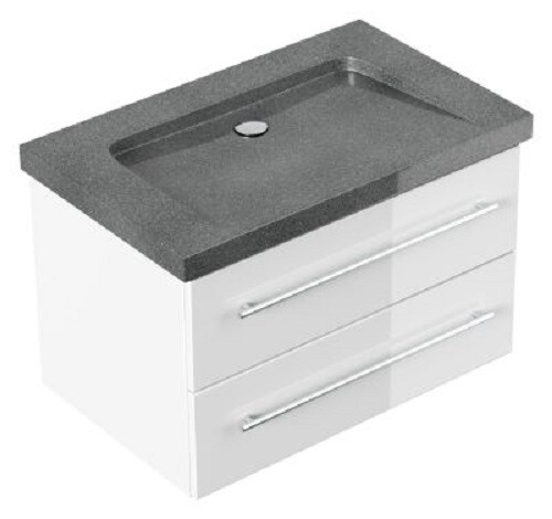 Exclusive Marmor und Granitwaschbecken + Kästchen aus deutscher Prod. 75cm breit - Bild 13 von 92