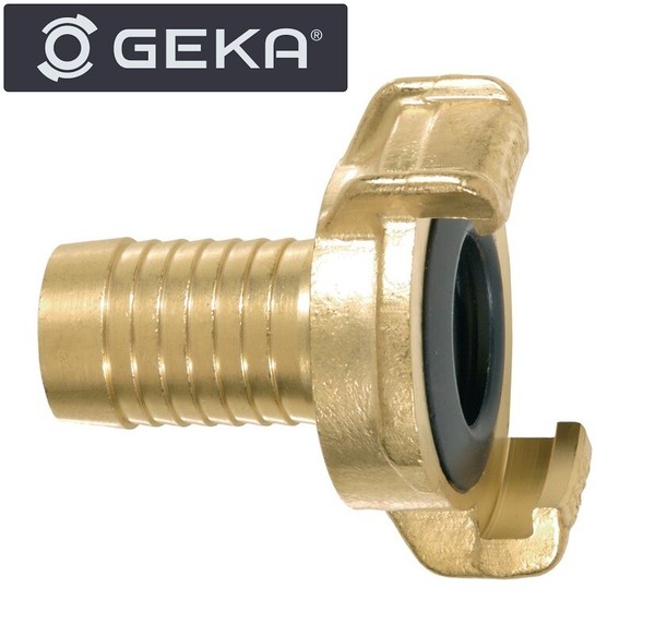 "Original Geka Plus Karasto Messing SchlauchstüCk 13Mm 1/2\" Max.40 Bar 40Mm Klaue"-image