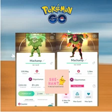 Pokémon Go | Shiny gigantamax Machamp | Mini PTC Or Trade 20K Stardust