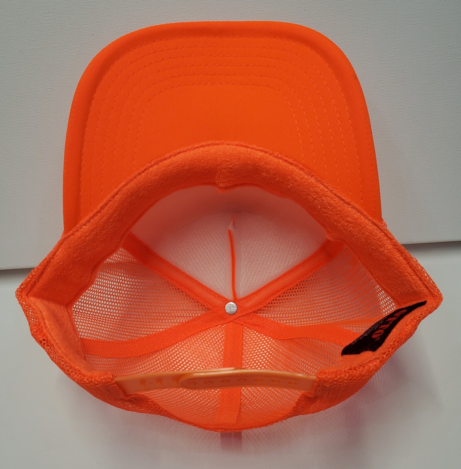 Cappello Metal Head Nero Death Thrash Bianco Pony Neon Arancione Snapback Regolabile