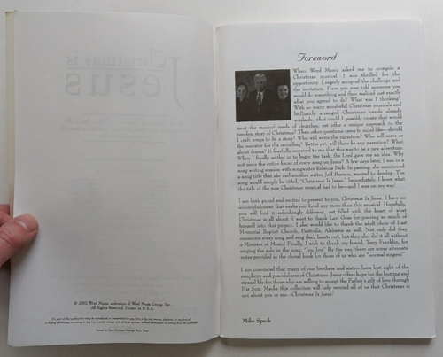 Christmas is Jesus by Mike Speck, Lari Goss, Danny Zaloudik (Word, 2002) - Picture 4 of 6