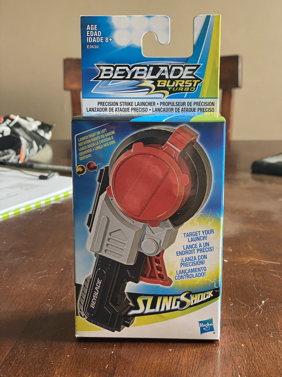 Beyblade Lançador De Ataque Preciso Slingshock Hasbro E3630