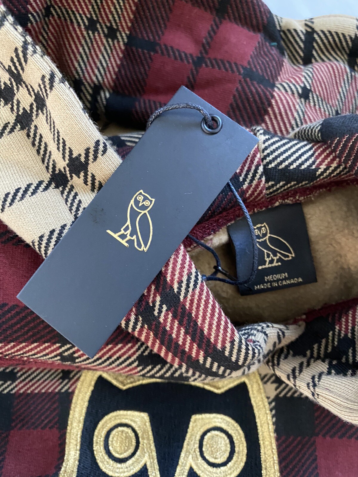 OVO Tartan Red Plaid OG Owl Gold 