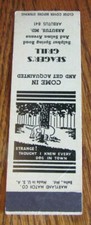 ARBUTUS, MARYLAND: SEAGER'S GRILL 1940s DOG MATCHBOOK MATCHCOVERS -E