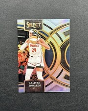 2024 WNBA Panini Select #130 Aaliyah Edwards Silver Prizm RC - Mystics