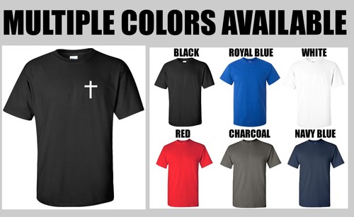 Christian Cross T-Shirt Jesus Born Again Christianity Bible Church Tee Shirt - Picture 9 of 10