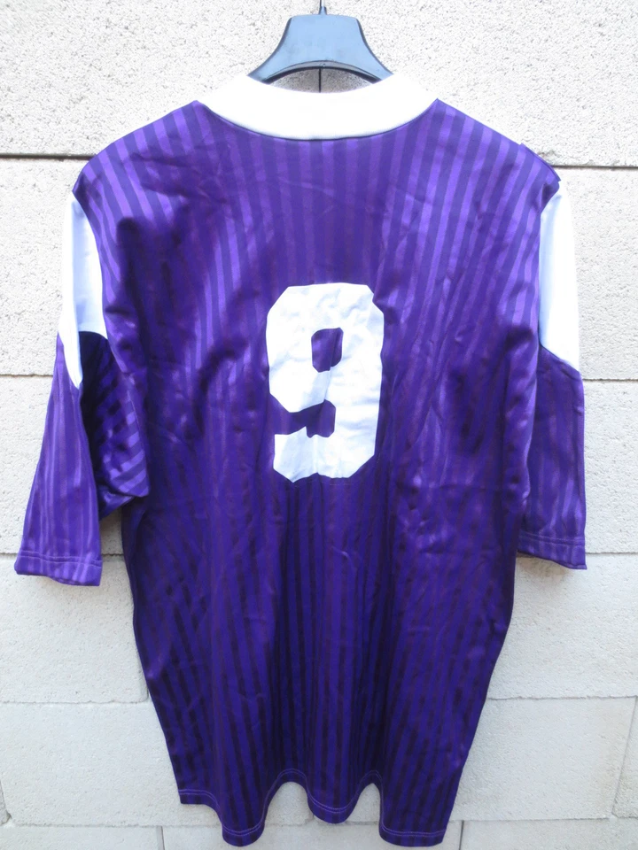 VINTAGE Maillot porté n°9 PUMA match worn shirt TOULOUSE ? TéFéCé ancien XL - Photo 4/4