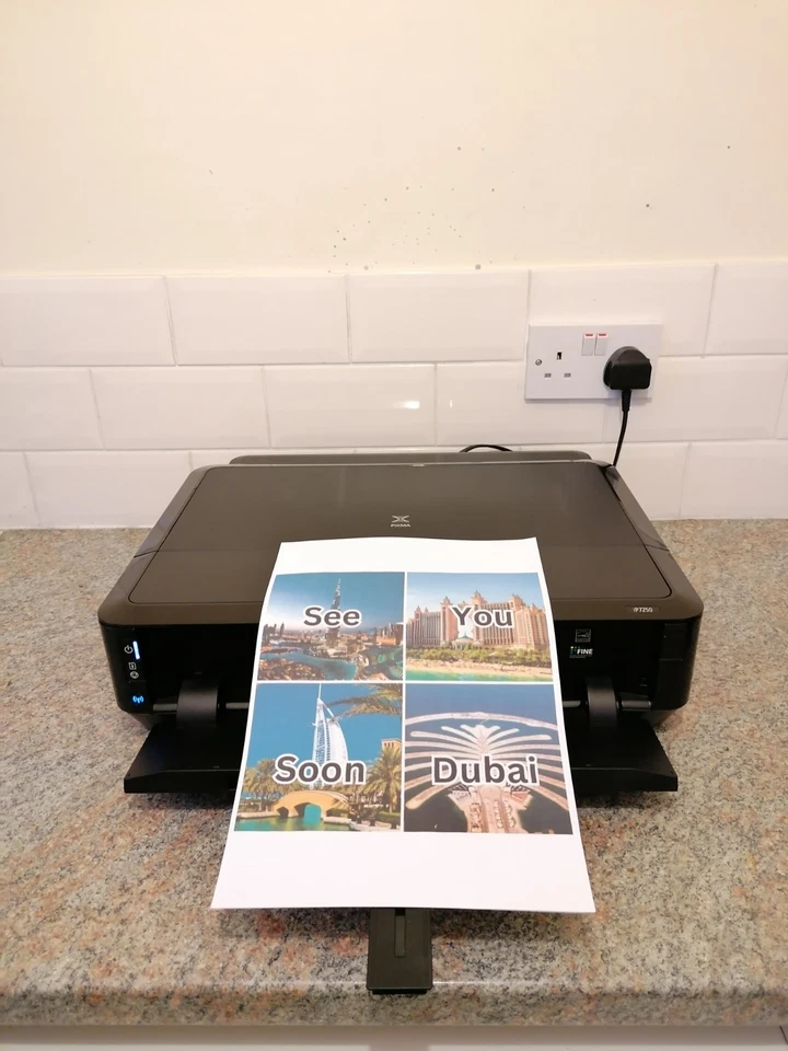 🖨️Canon Pixma iP7250 Wireless Inkjet Photo,High Resolution,Duplex,Disc Printing - Image 2 of 4