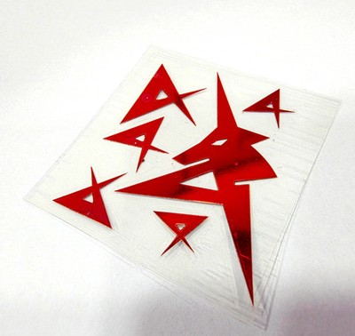 Delpi Red Metal Sticker For PG Unleashed RX-93 Nu Symbol - US