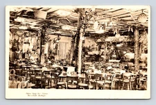 RPPC Clifton's Pacific Seas Cafeteria Restaurant Interior Los Angeles Postcard