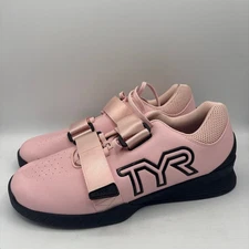TYR L-1 Lifter Shoes Mens Size 10 Pink Black Weightlifting Gym Worn Once
