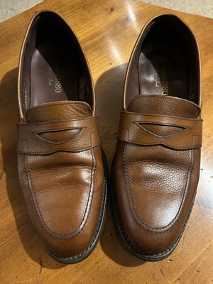 Loake 1880 Highgate Tan Brown Leather Penny Loafer Made In England UK 8.5 US 9.5