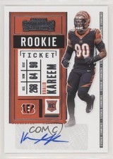 2020 Panini Contenders Rookie Ticket Khalid Kareem #207 Auto 6ns