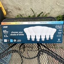 Feit Electric BR30 LED Floodlight Bulb 6-Pack 8.3W 750lm Dimmable 2700K-6500K