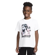 Messi Youth Short Sleeve T Shirt Bright White Comfortable Graphic Tee Sizes 4-18