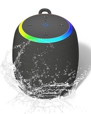 ZICOROOP BLUETOOTH SPEAKERSPORTABLE WIRELESS SPEAKER 15W STEREO SOUND - Black