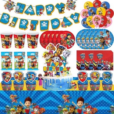 Birthday Party Decoration Paw Patrol Kids Birthday Party Supplies Dog Balloons C