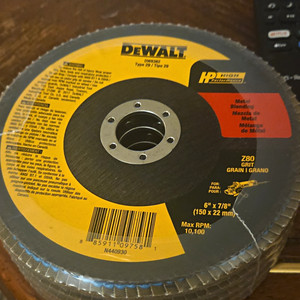 DEWALT DW832R Type 27 Grinding Wheel 6in x 7/8in Z80 10,100 RPM