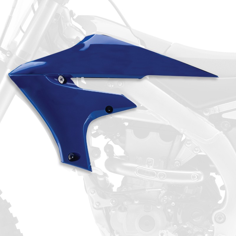 Calandre POLISPORT bleue Yamaha YZ450F plastique radiateur antichoc