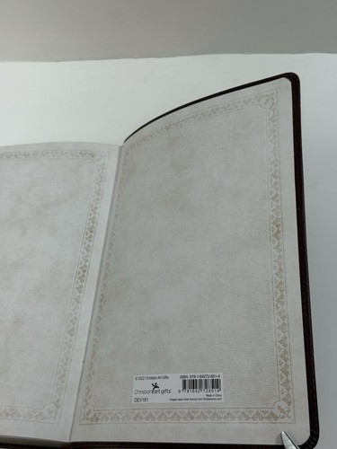 Daily Devotions from the KJV King James Version Brown Embossed Leather Look New - Picture 18 of 23